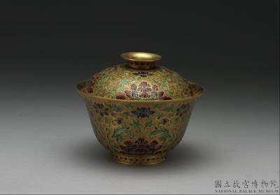 图片[2]-Covered cloisonne bowl with decoration of Indian lotuses, Qing dynasty, Qianlong reign (1736-1795)-China Archive